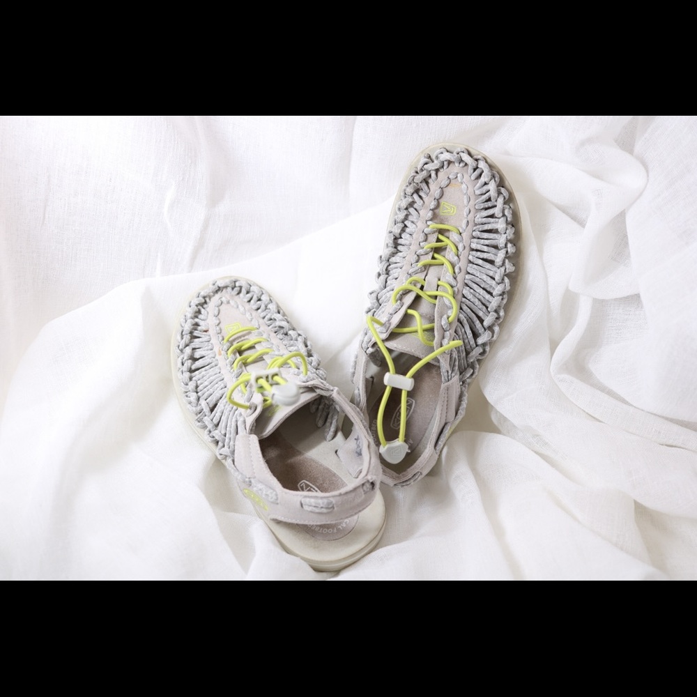 Grey/green Keen sandals